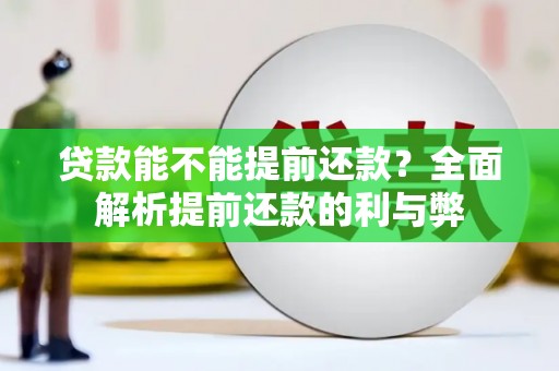 河源贷款能不能提前还款？全面解析提前还款的利与弊