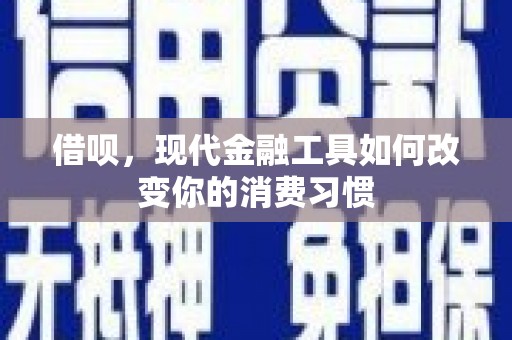 河源借呗，现代金融工具如何改变你的消费习惯