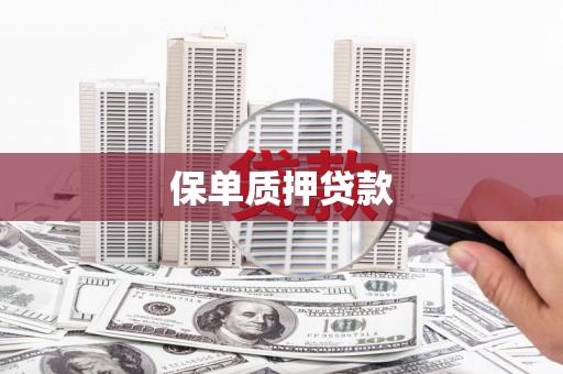 河源保单质押贷款