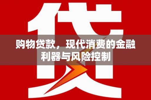 河源购物贷款，现代消费的金融利器与风险控制